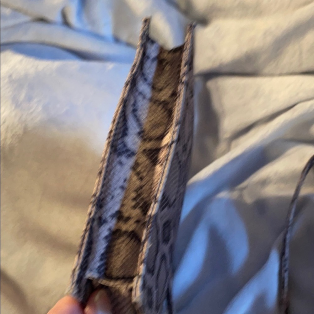 Enzo Angiolini Brown Snakeskin Print MicrofiberBag - Picture 5 of 15